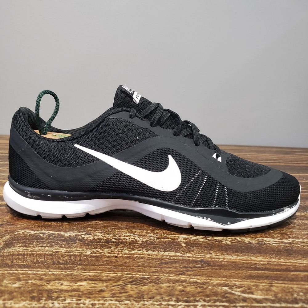 Nike Flex Trainer 6 Women 8.5 Wide Athletic Black Good 831575-001 Sneakers